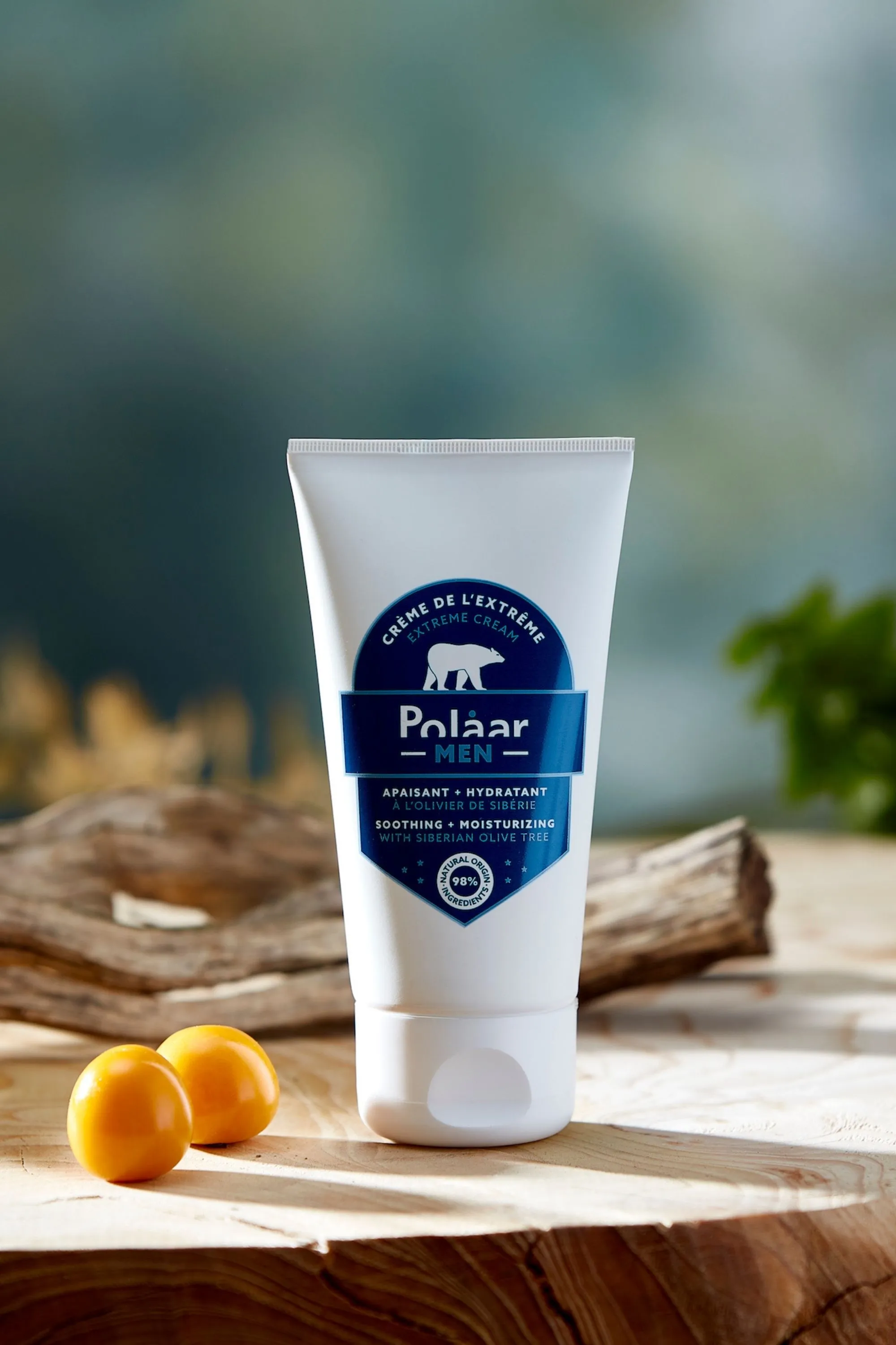 Polaar Crème visage de l’Extrême apaisante & hydratante à l’Olivier de Sibérie-50 ml