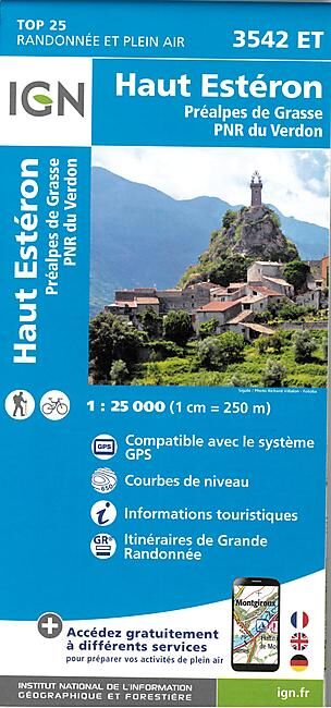 IGN - TOP25 3542ET HAUT ESTERON 1 25 000