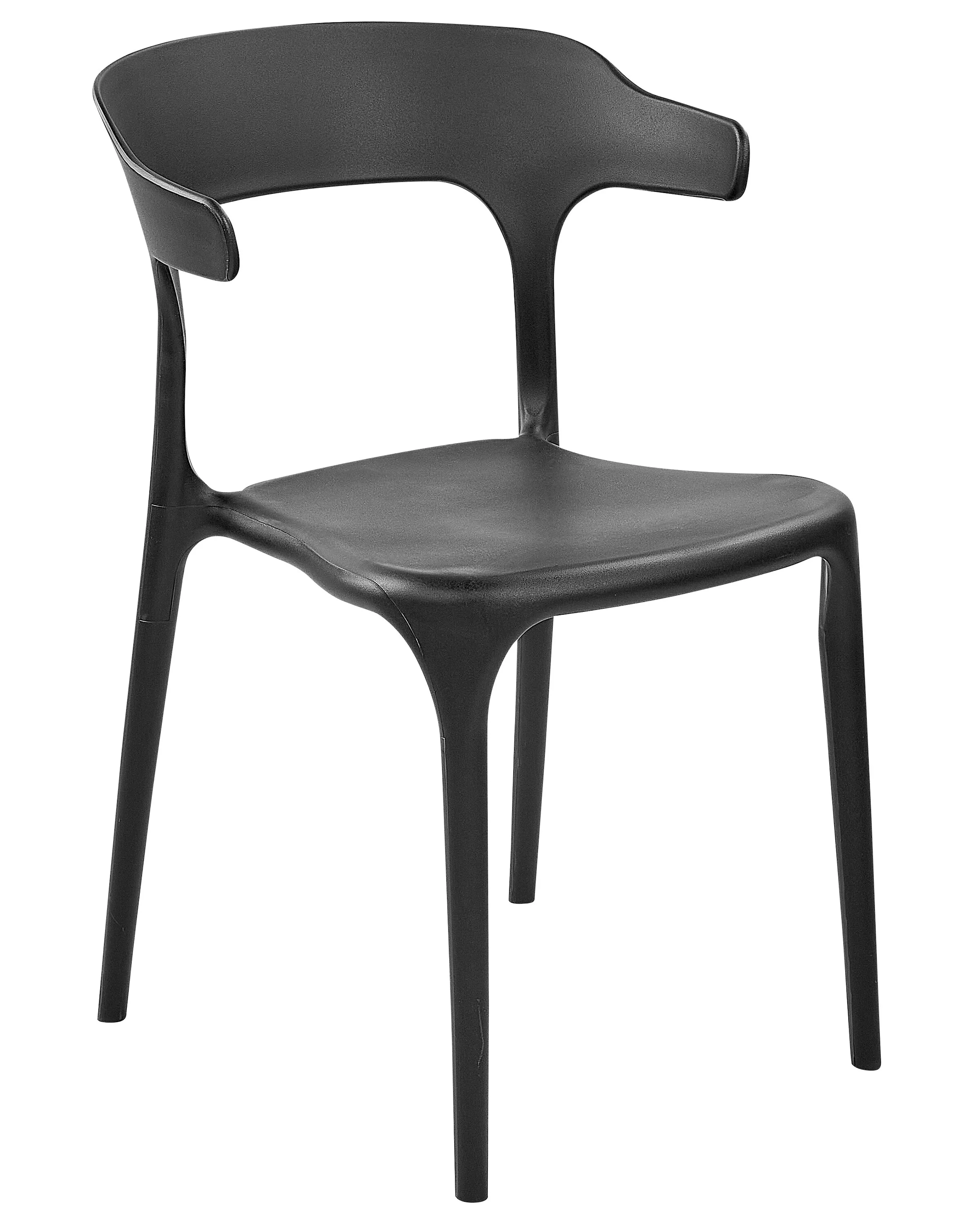 Set van 4 tuinstoelen GUBBIO Zwart