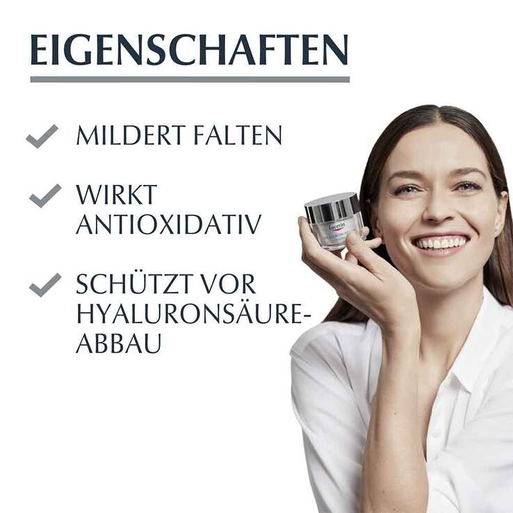 Eucerin Hyaluron-Filler Tagescreme für trockene Haut mit LSF 15 , 20 ml