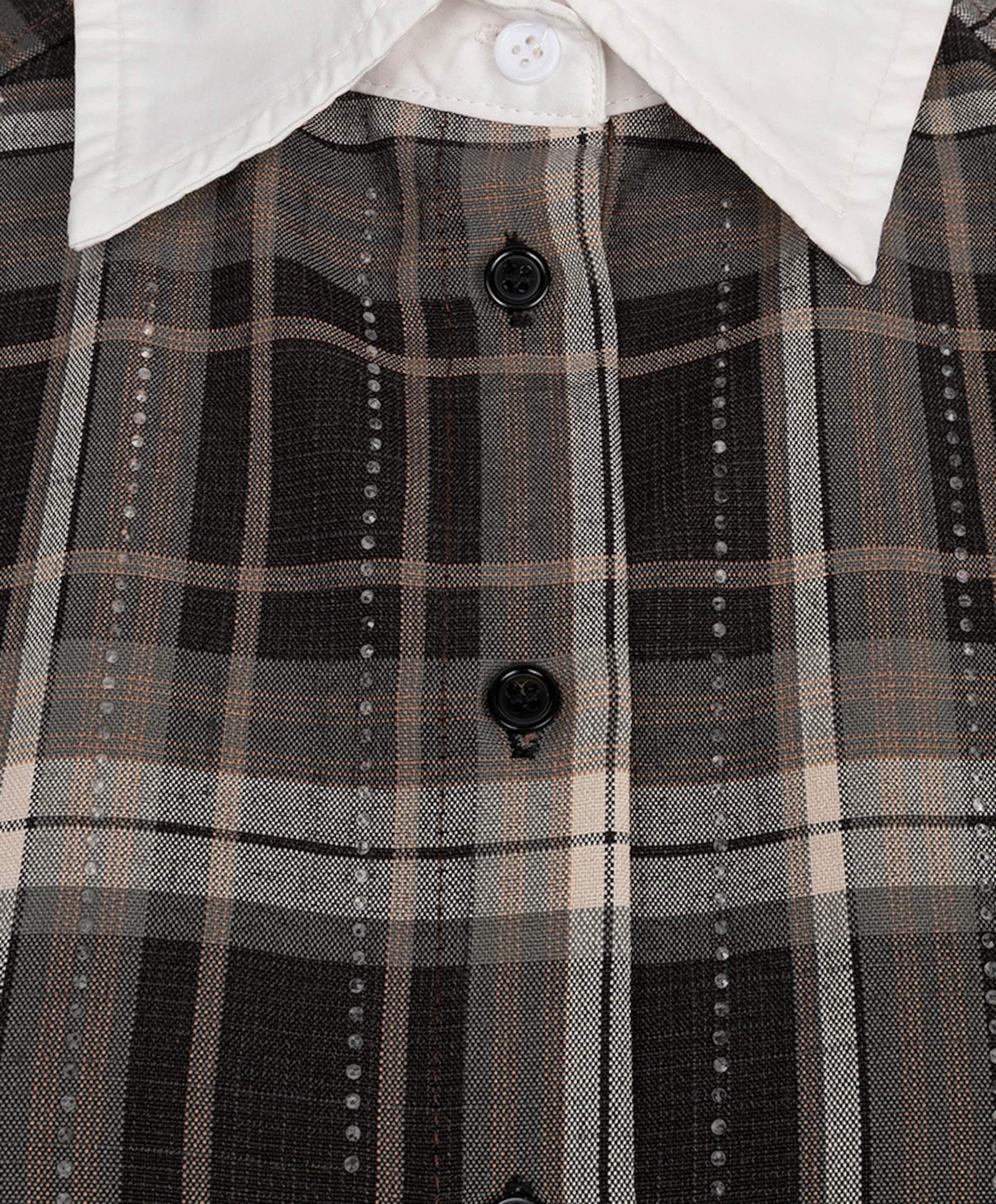 EsQualo Dames blouse bruin