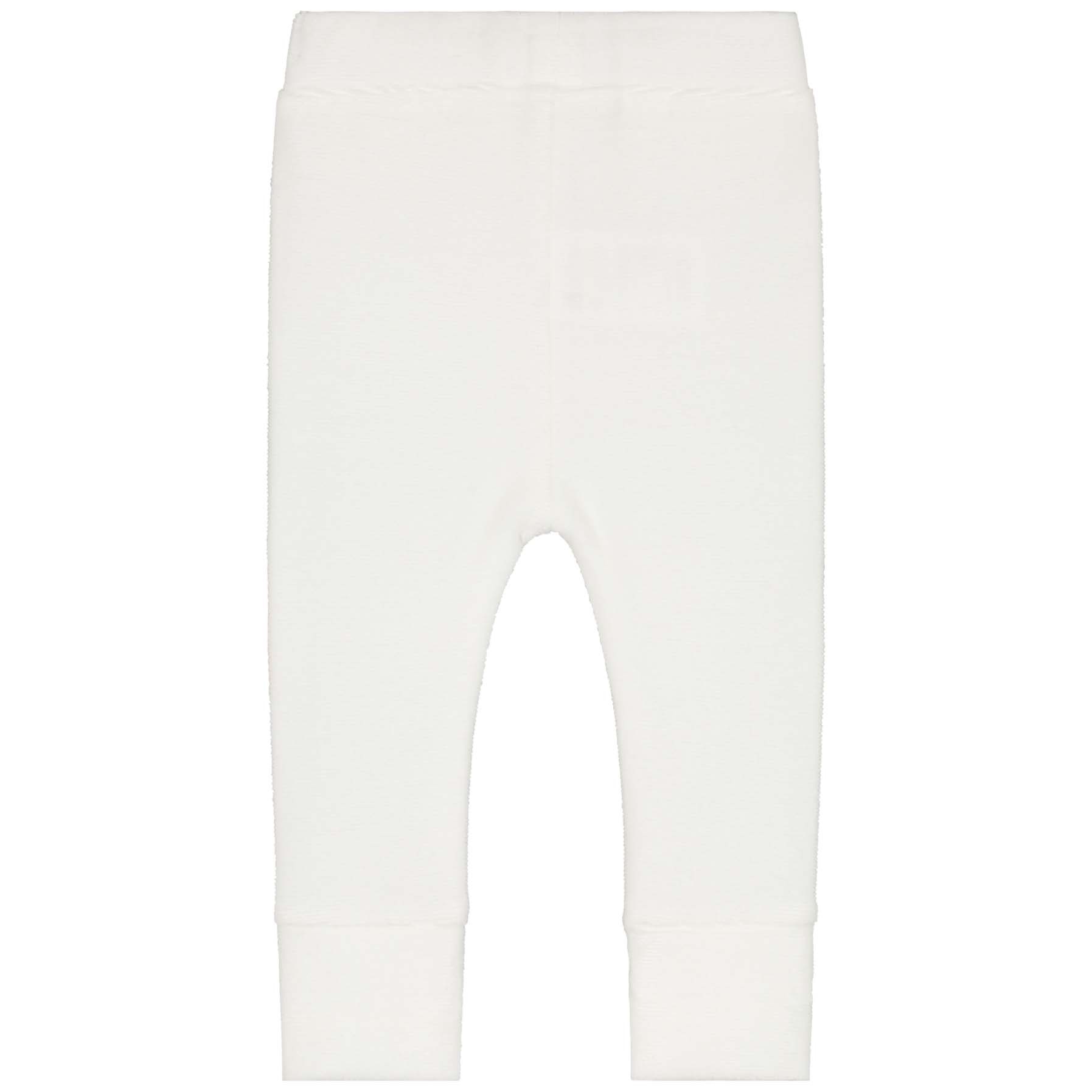 Prénatal newborn broek velours  effen wit