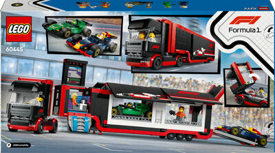 LEGO City 60445 F1-trailer med F1 RB20 og AMR24