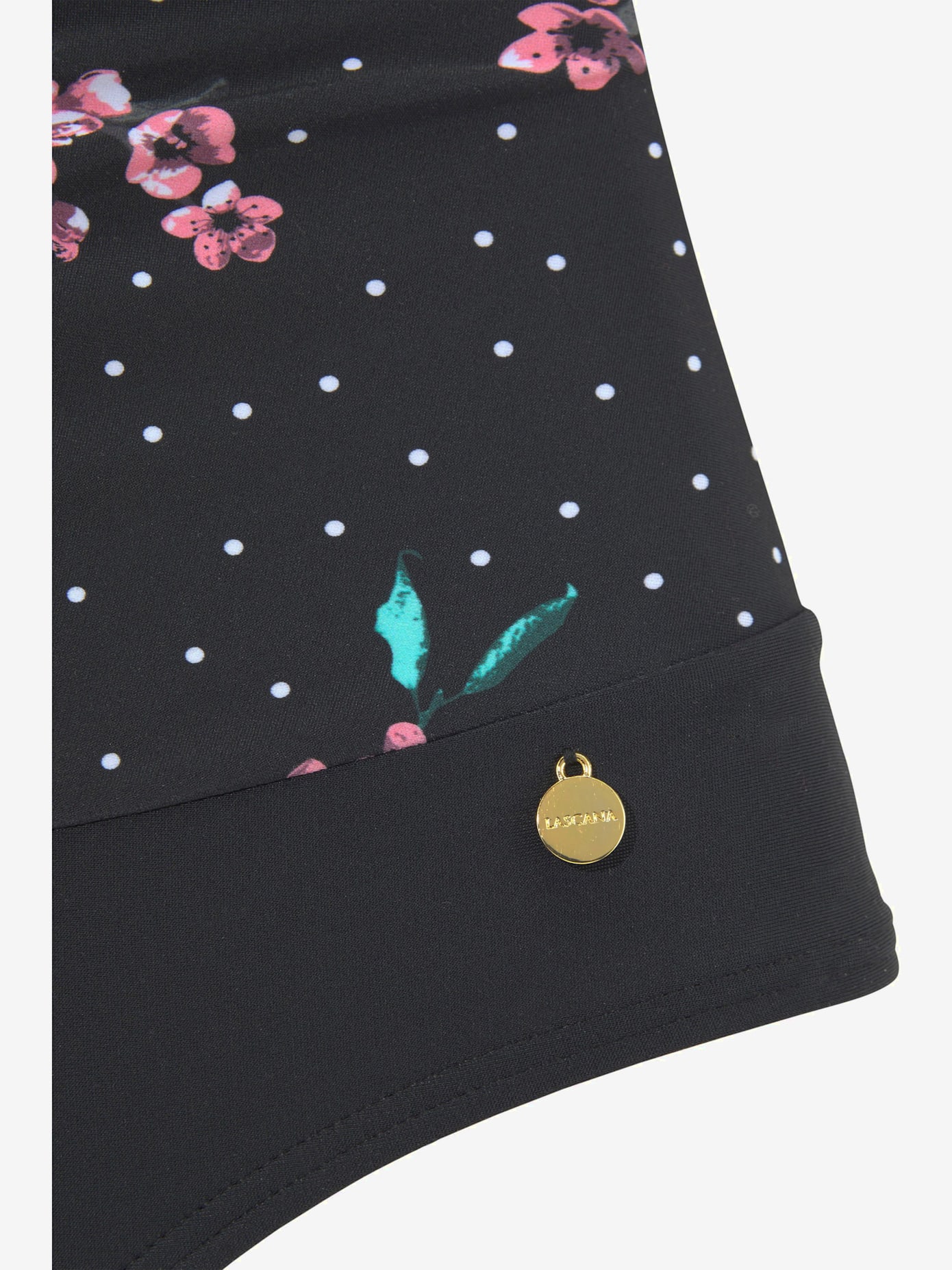 Maillot de bain imprimé tendance avec fleurs et petits pois