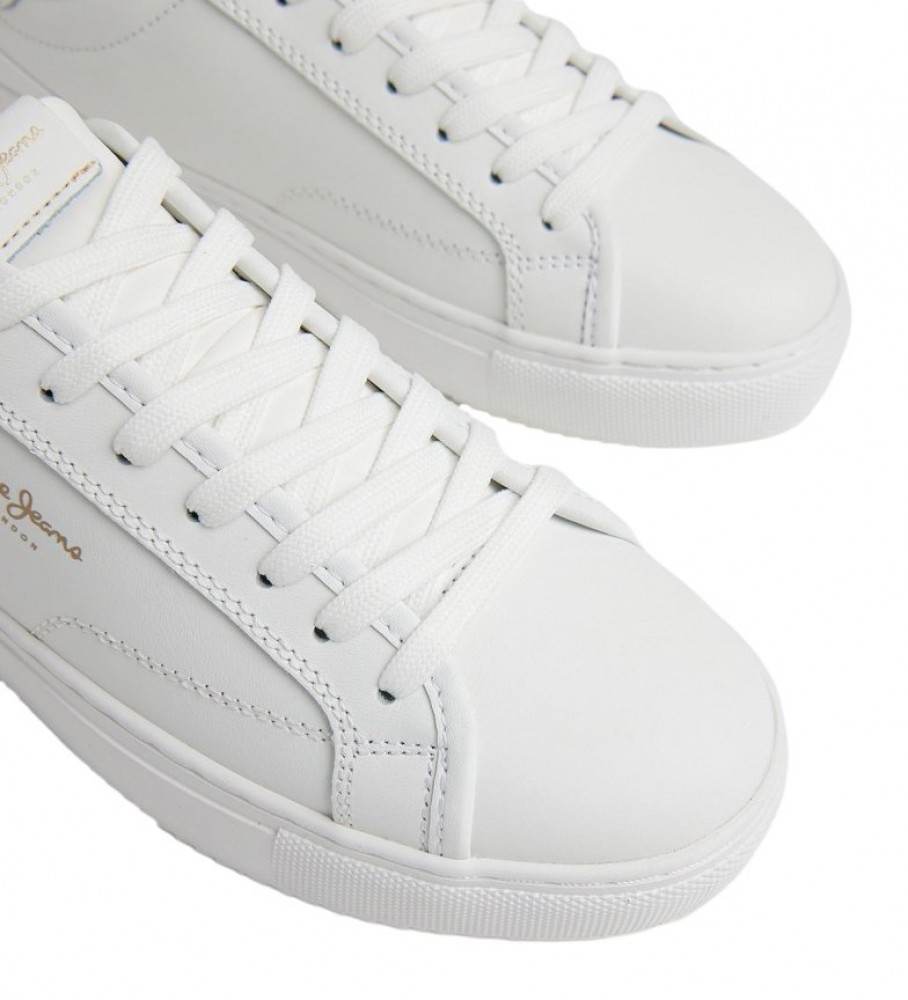Tênis Pepe Jeans Adams Basy de couro branco