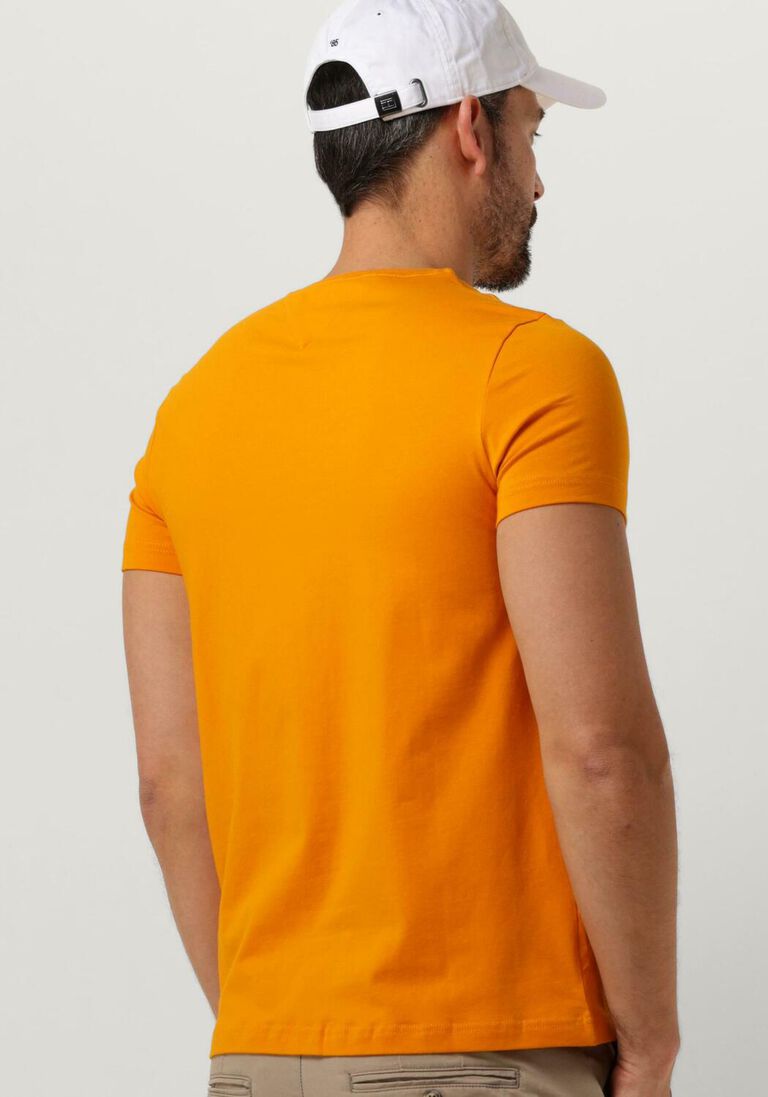 TOMMY HILFIGER oranje tommy hilfiger t-shirt stretch slim fit tee