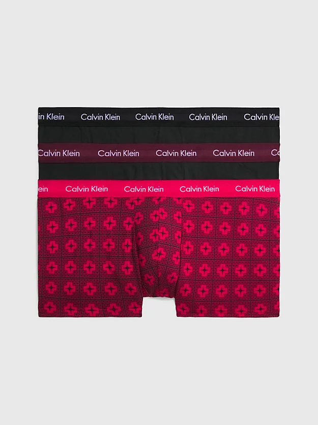 Conjunto de 3 cuecas boxer de cintura baixa tamanho grande