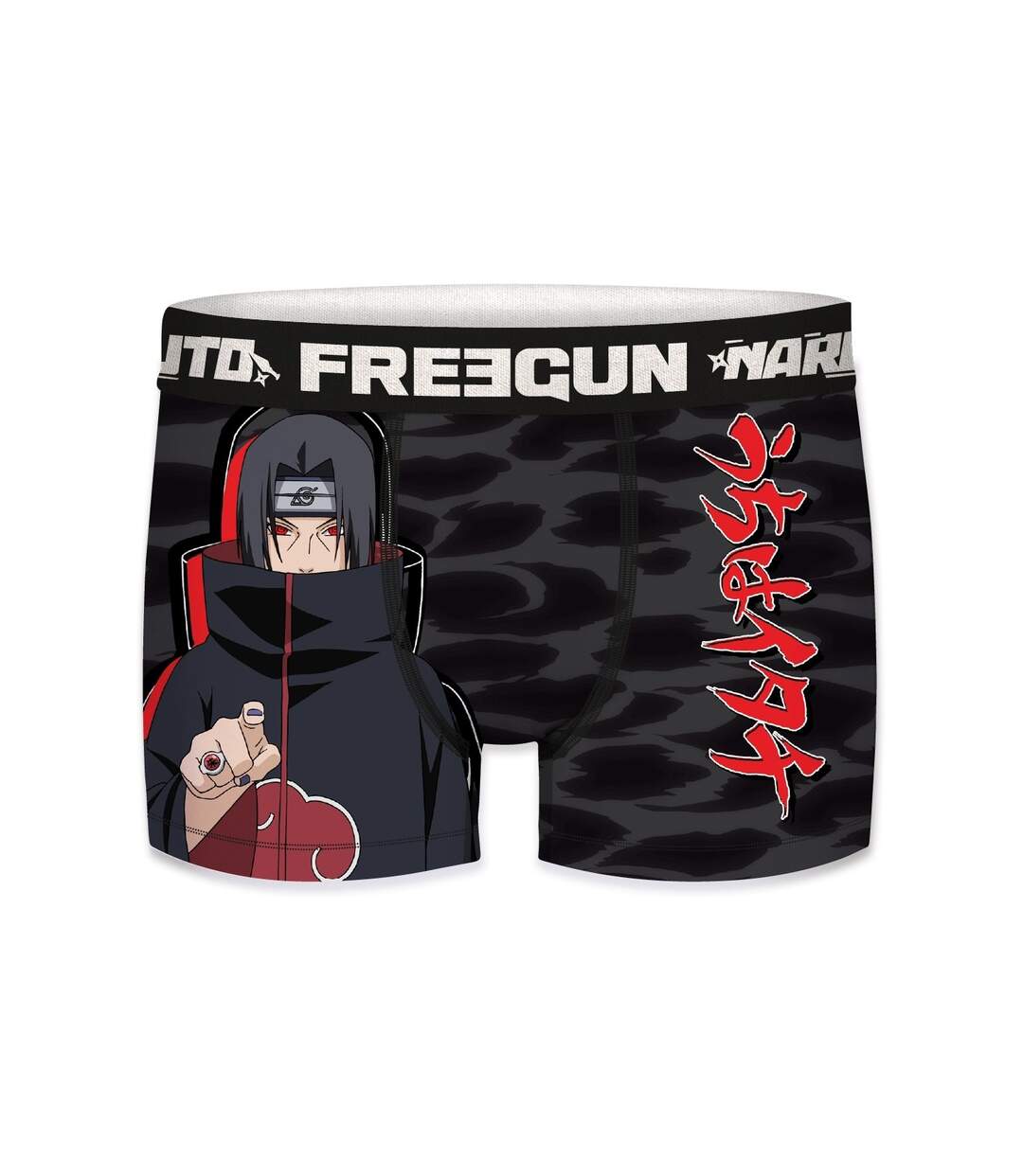 Caleçon Homme Naruto, Sasuke, Boxer Homme, NARUTO SHIPPUDEN, Stretch et Confortable (Lot de 4)