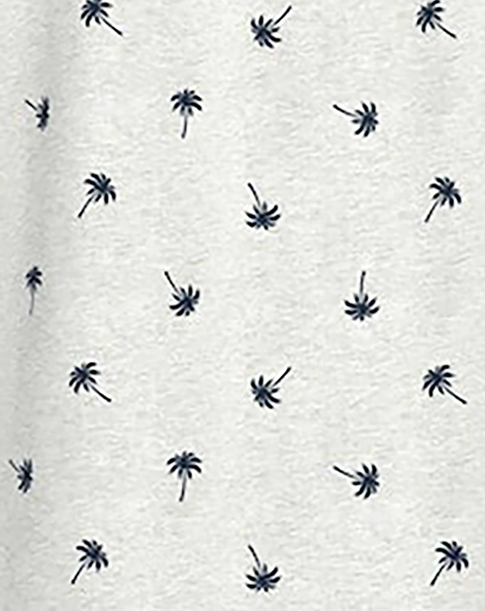 Poloshirt NKMVOLO PALMS in light grey melange