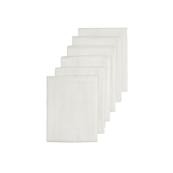 Meyco Hydrofiel Luier 6 stuks - 60 x 60 cm - Wit