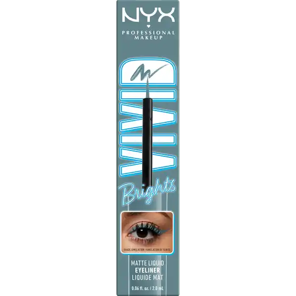 Vivid Bright Liquid Liner Cyan Simp