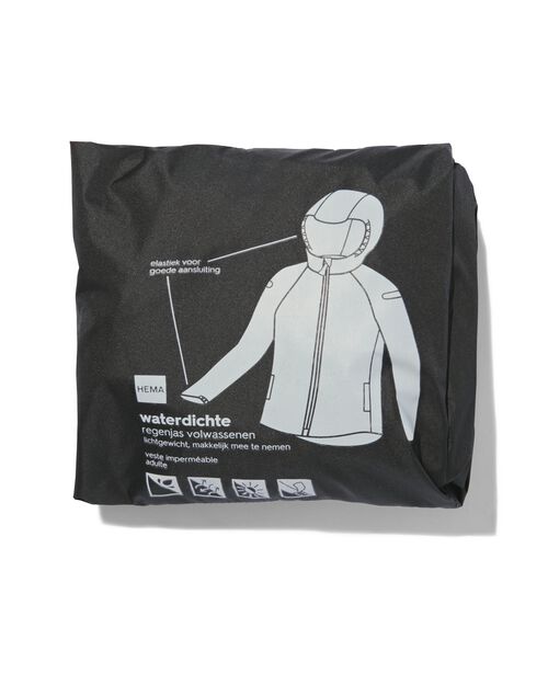 veste de pluie pour enfant léger imperméable noir