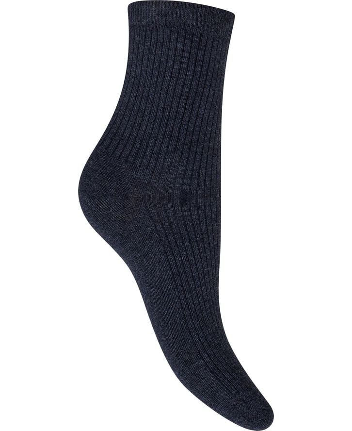 Moshi Moshi Mind story rib socks Navy melange