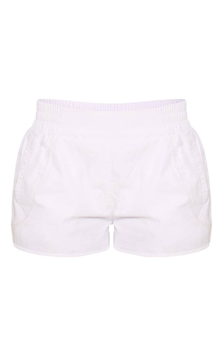 Blanc Short De Sport Léger En Tissu Technique
