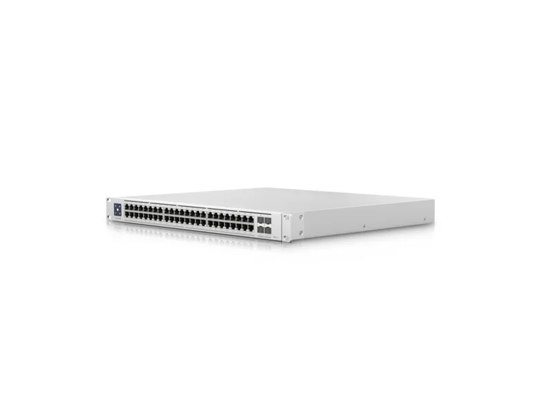 Ubiquiti UniFi Switch USW-Enterprise-48-PoE - Switch - L3 - Administreret - 48 x 100/1000/2.5G (PoE )   4 x 1 Gigabit / 10 Gigabit SFP  (uplink) - monterbar på stativ - PoE  (720 W)