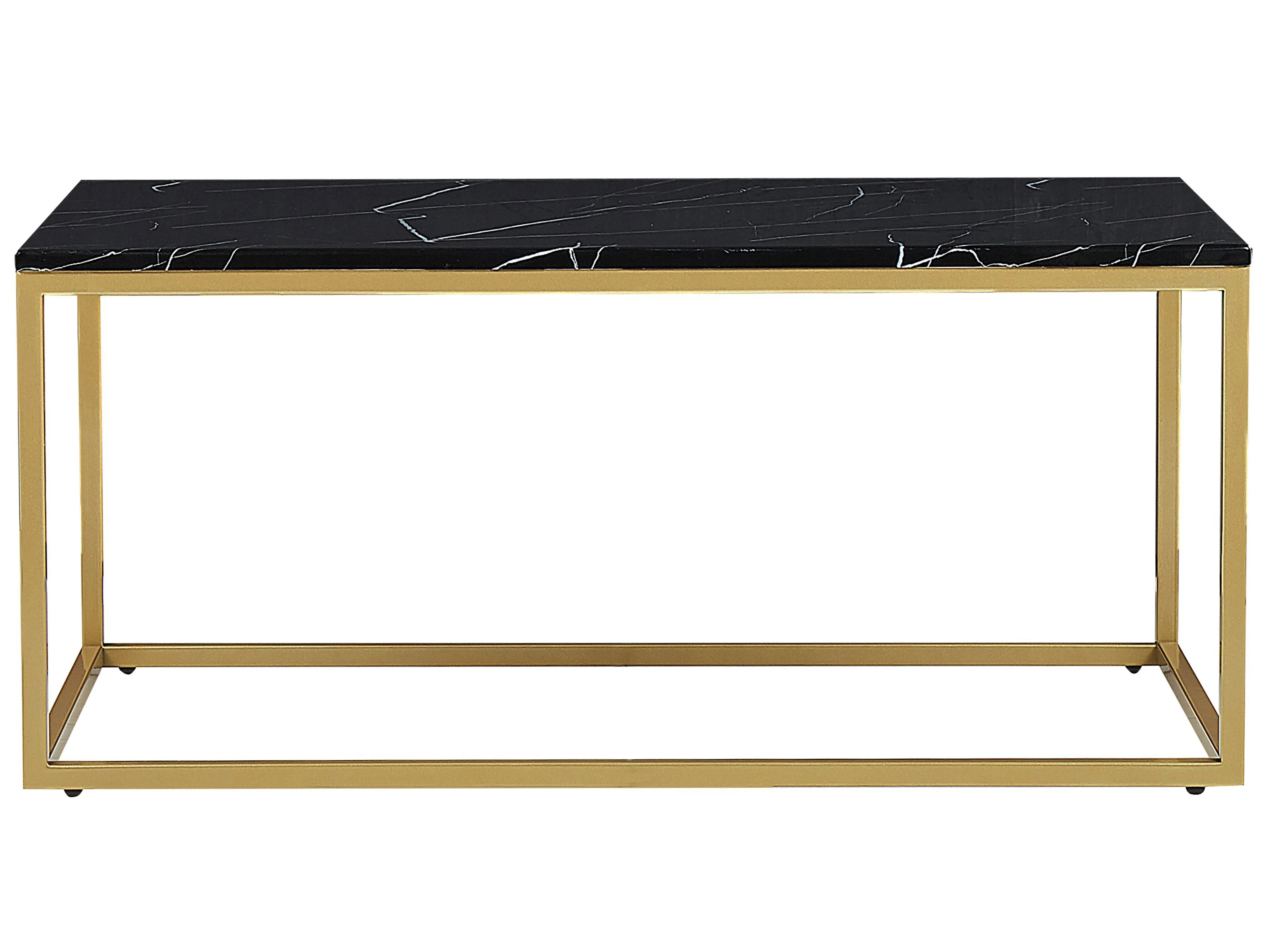 Salontafel DELANO Zwart/goud