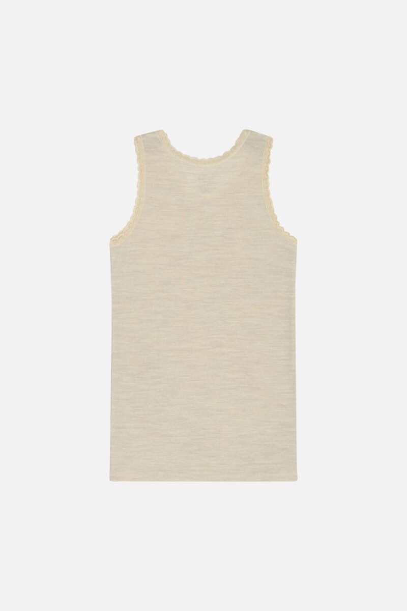 Fie Singlet ull/silke wheat mel  - Hust & Claire - Rumpetroll