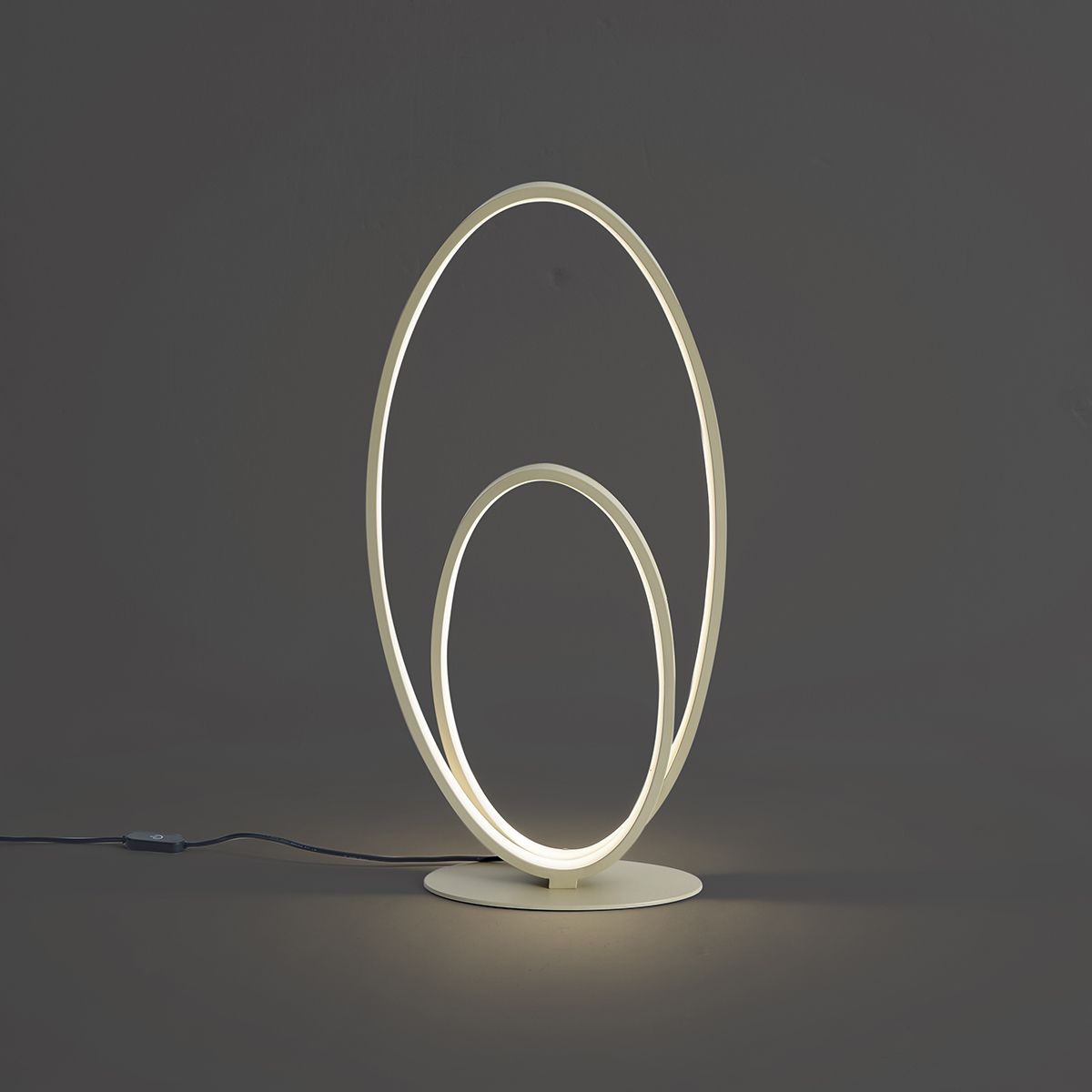 Design tafellamp beige incl. LED 3-staps dimbaar - Boomerang