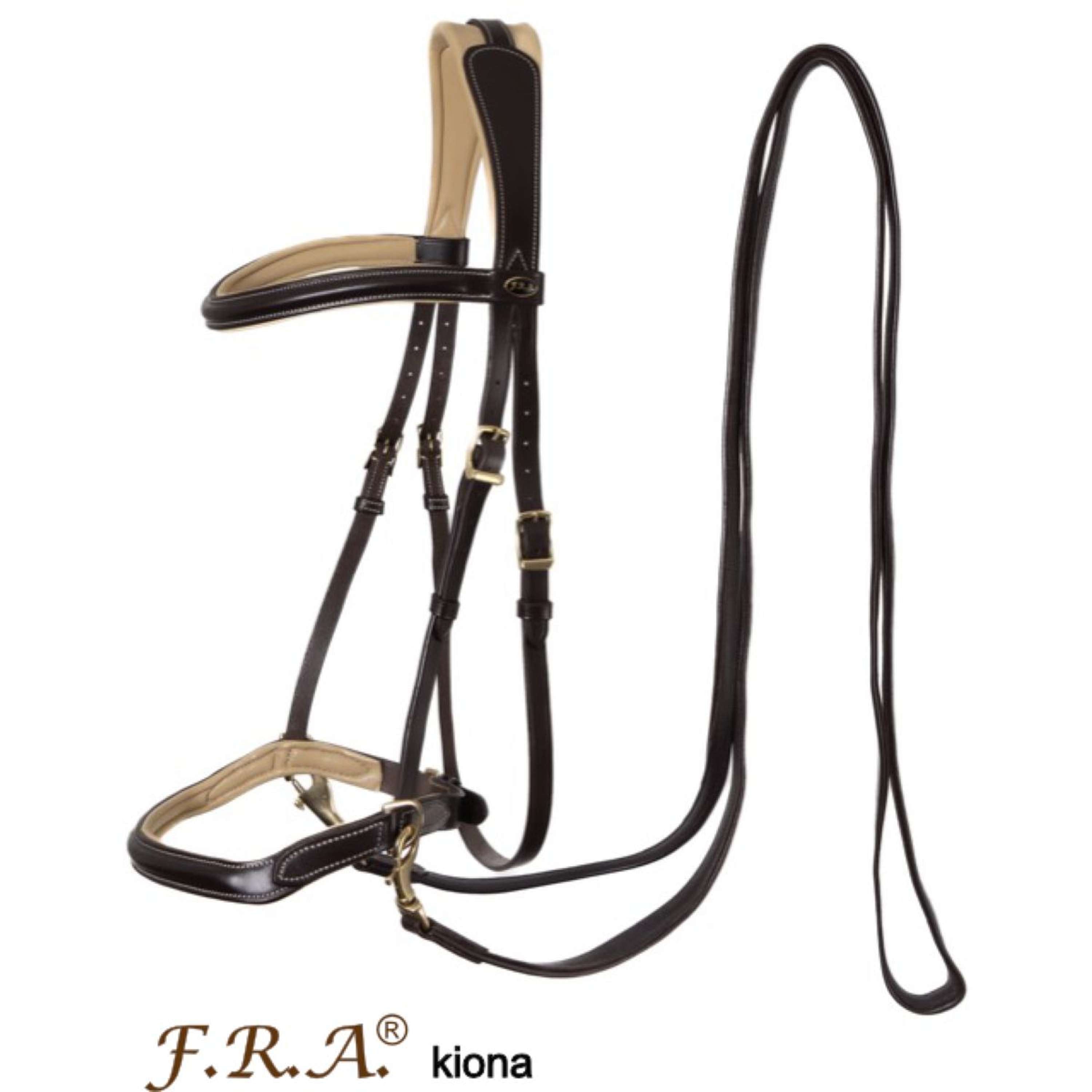 F.R.A. Bitloos Hoofdstel Kiona Bruin/Beige