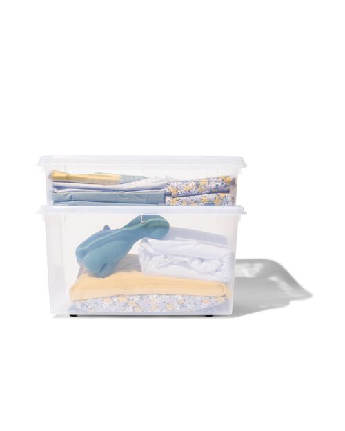 boîte de rangement 70L Paris transparent 72x40x38