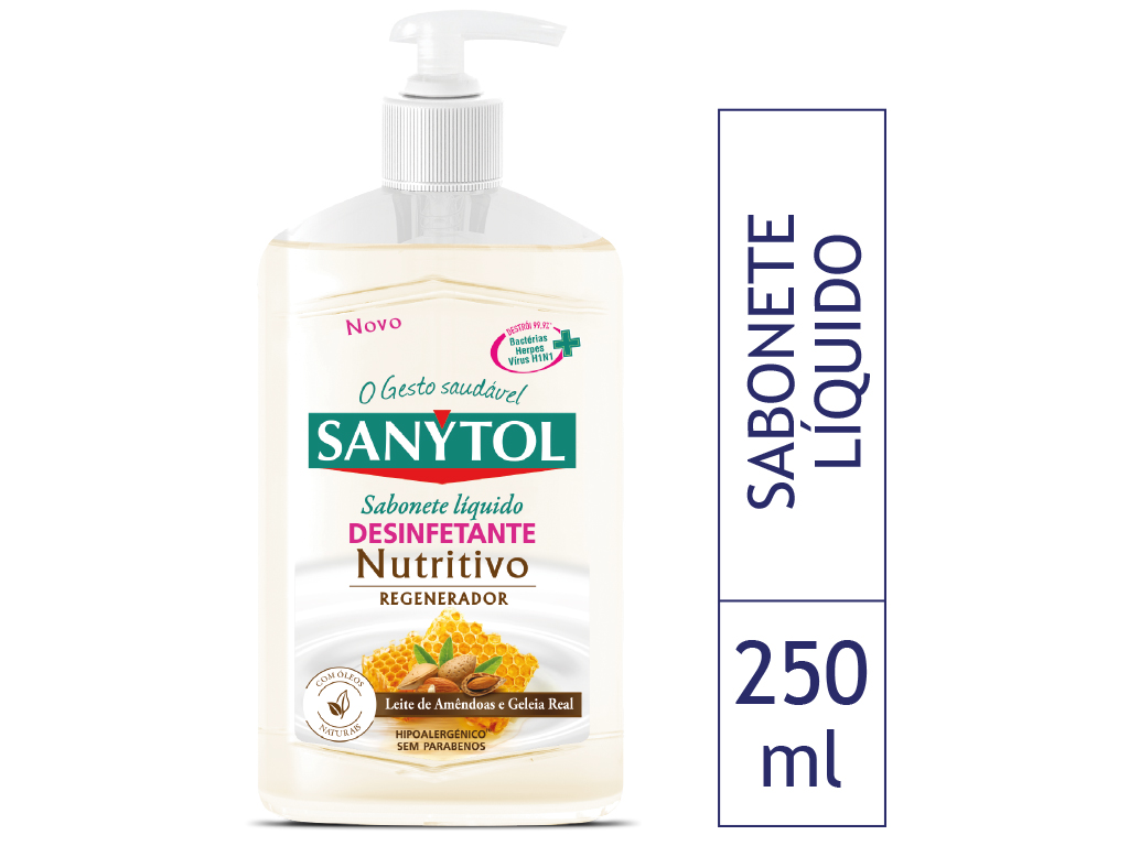 Sabonete Líquido Desinfetante Nutritivo Sanytol 250ml