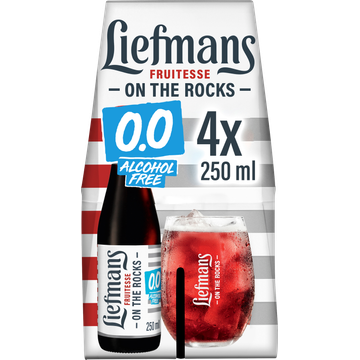 Liefmans - Fruitesse Alcoholvrij 0.0% - Fles - 4 x 250ML