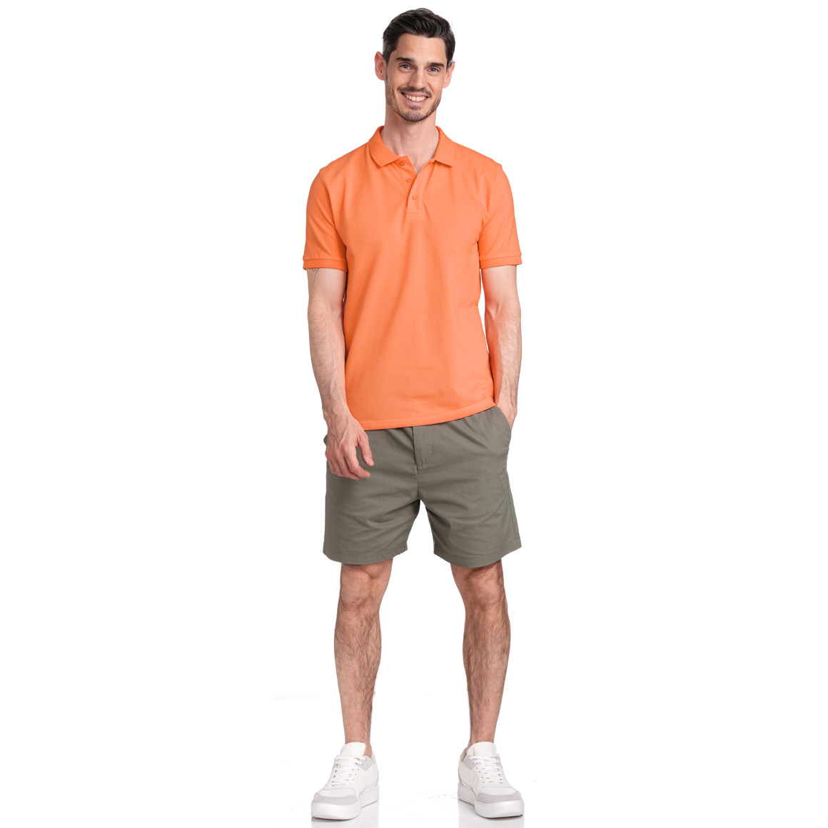 VanVaan Herren Poloshirt in Piqué-Qualität orange