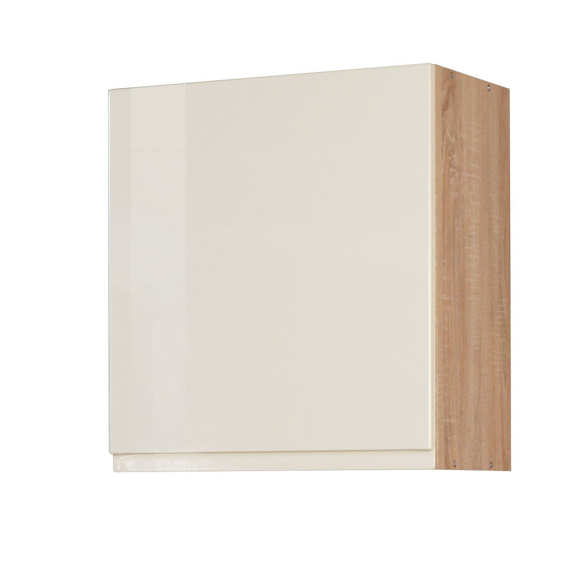 Hängeschrank WIEN - creme Hochglanz-Sonoma Eiche - 50 cm
