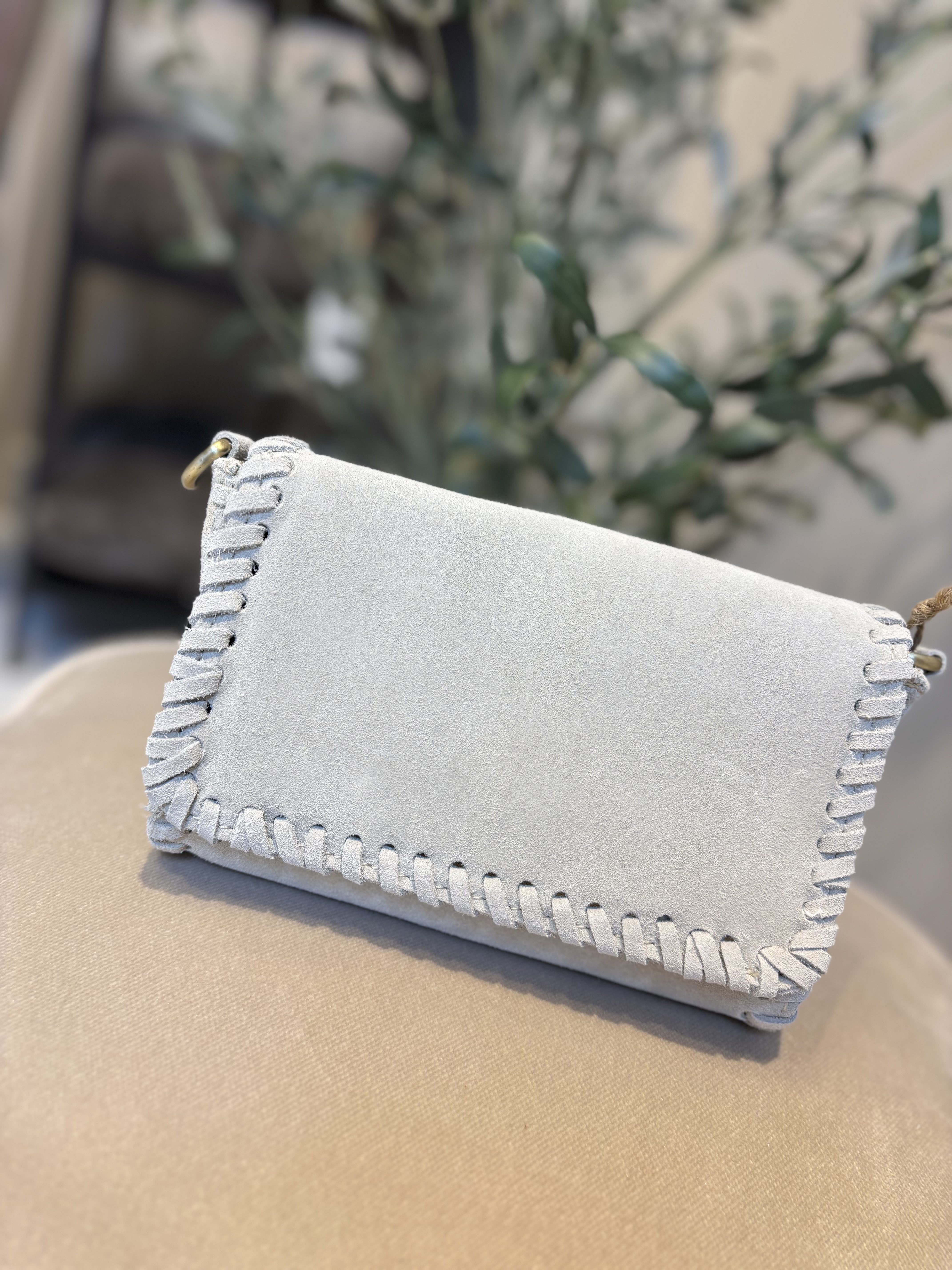 Romee Bag - Suede Ecru