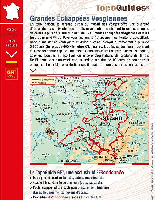 FFRP - 880 GRANDES ECHAPPEES VOSGIENNES FFRP