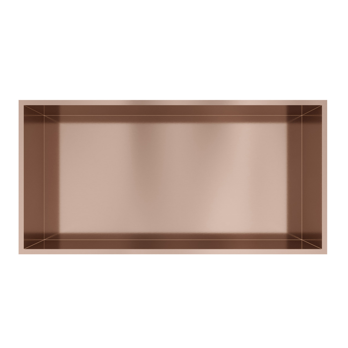 Hotbath &More inbouwnis 30x60x10cm geborsteld koper PVD