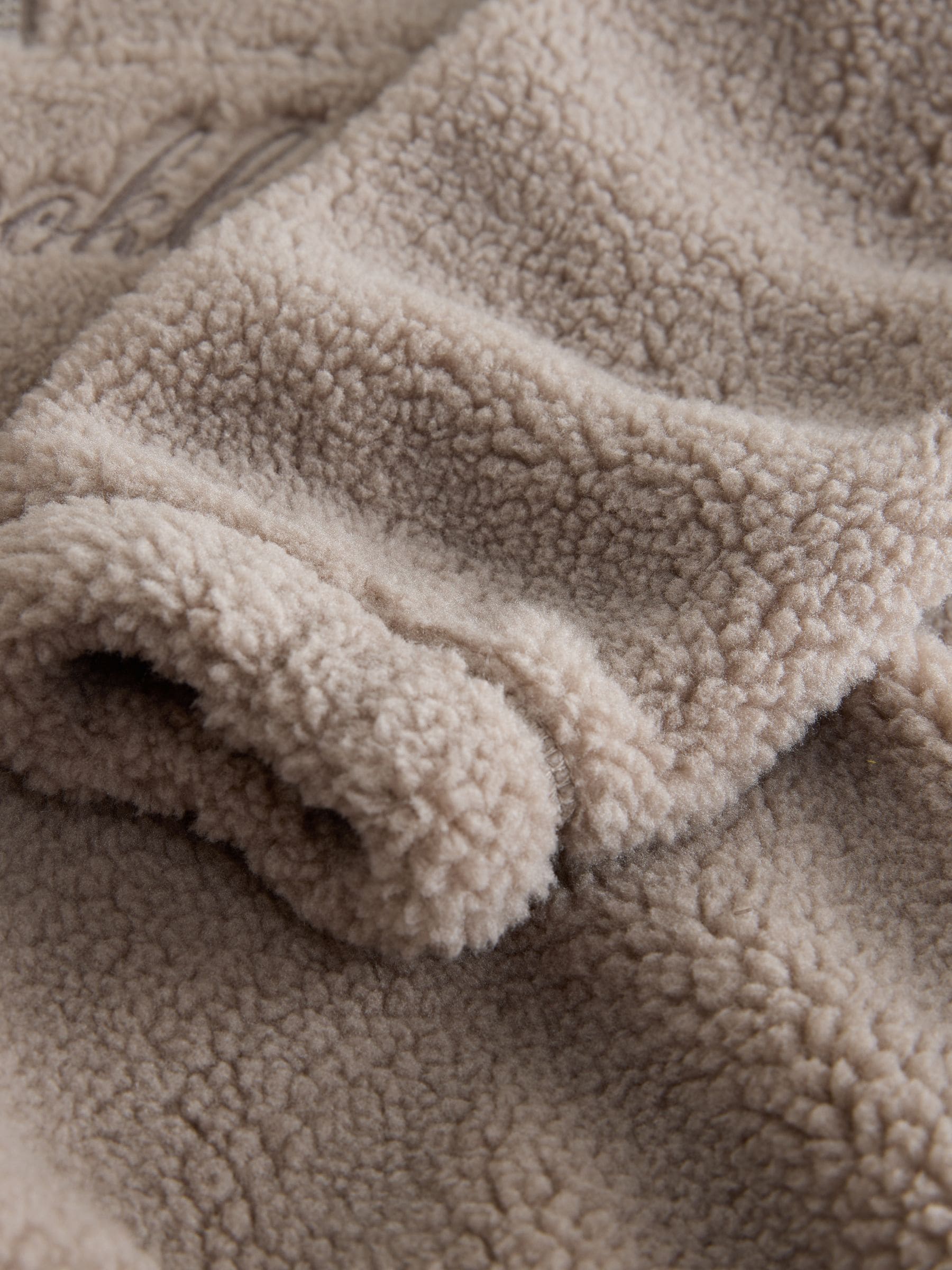 Pastelgeel - Fleece met trechterkraag (3-16jr)