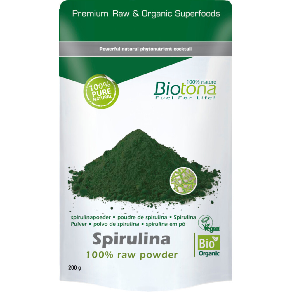 3x Biotona Spirulina Raw 200 gr