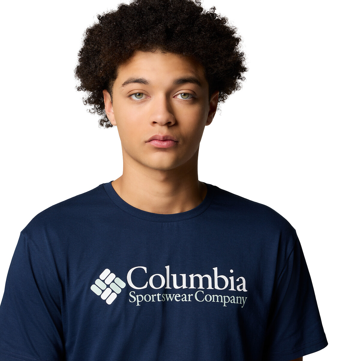 COLUMBIA<br>Camiseta de manga curta com logo no peito essencial