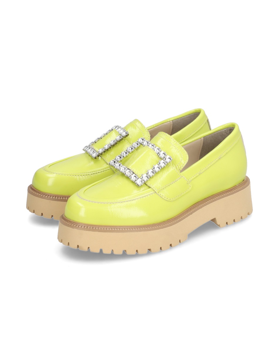 Lackleder Slipper