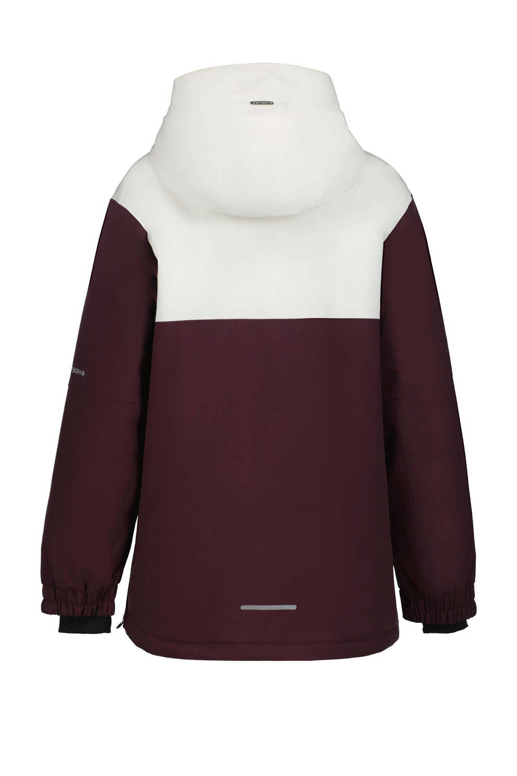Icepeak ski-jack Langley Jr lichtroze/lichtgrijs/donkerrood