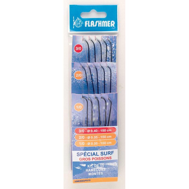 Hamecons Montes Flashmer Special Surf Gros Poissons