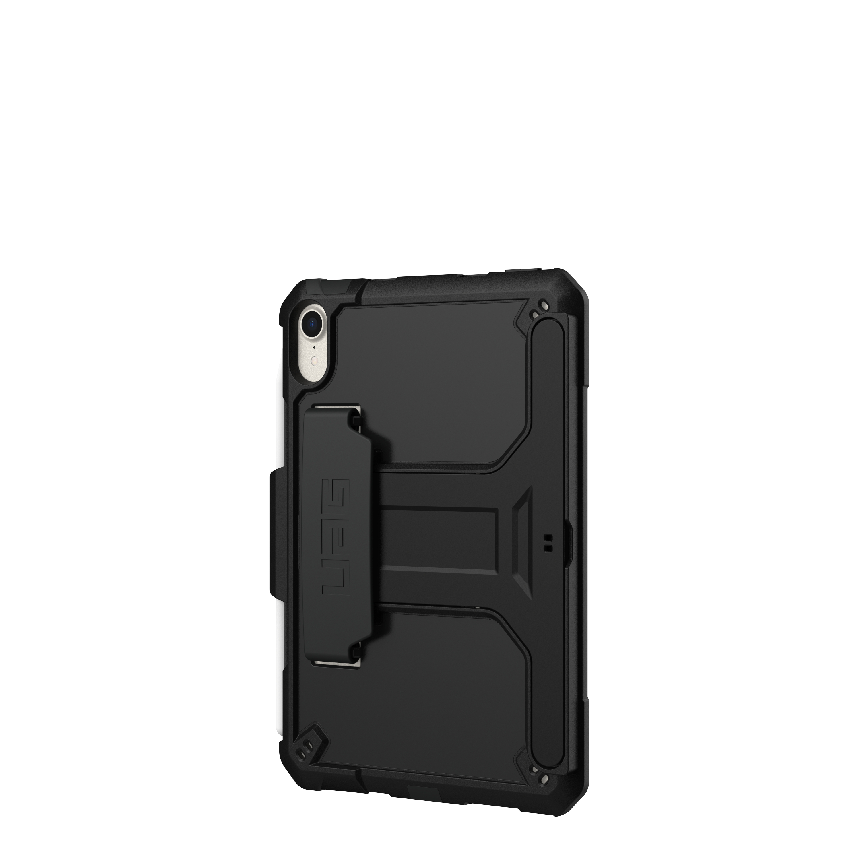 iPad Mini 7 (2024) / Mini 6 (2021) Outdoor Schutz Hülle Back Cover Scout   Kickstand   Apple Pencil Halterung (124014B14040) - Schwarz