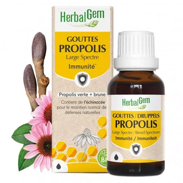 Pastilhas para Garganta Herbalgem Própolis de Amplo Espectro Orgânicas 15ml