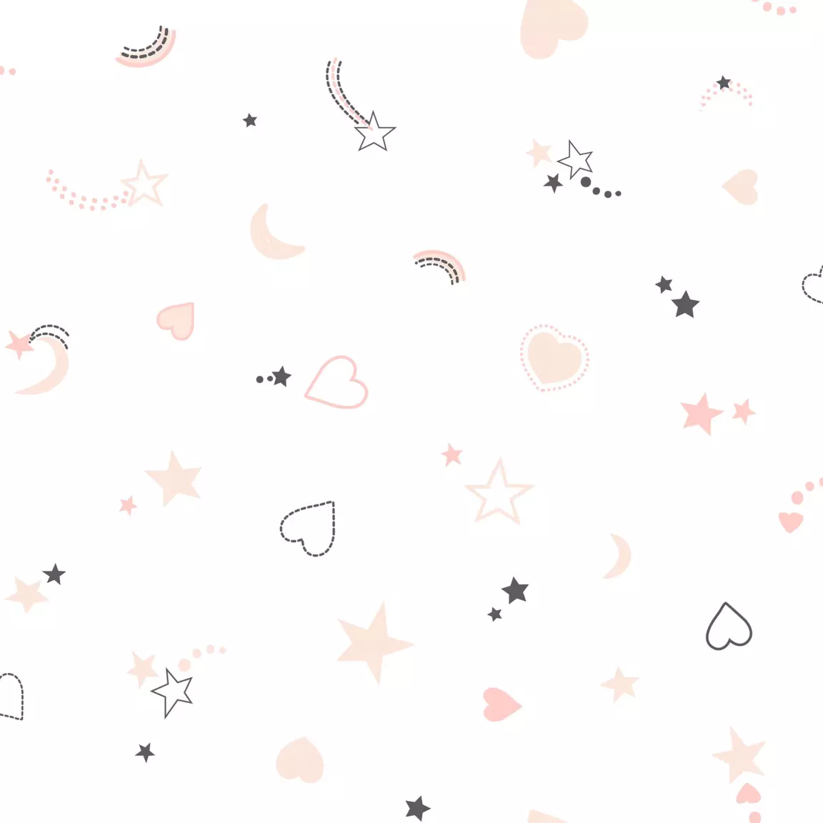 Housse de couette et une taie enfant coton (140 x 200 cm) Chat Rose