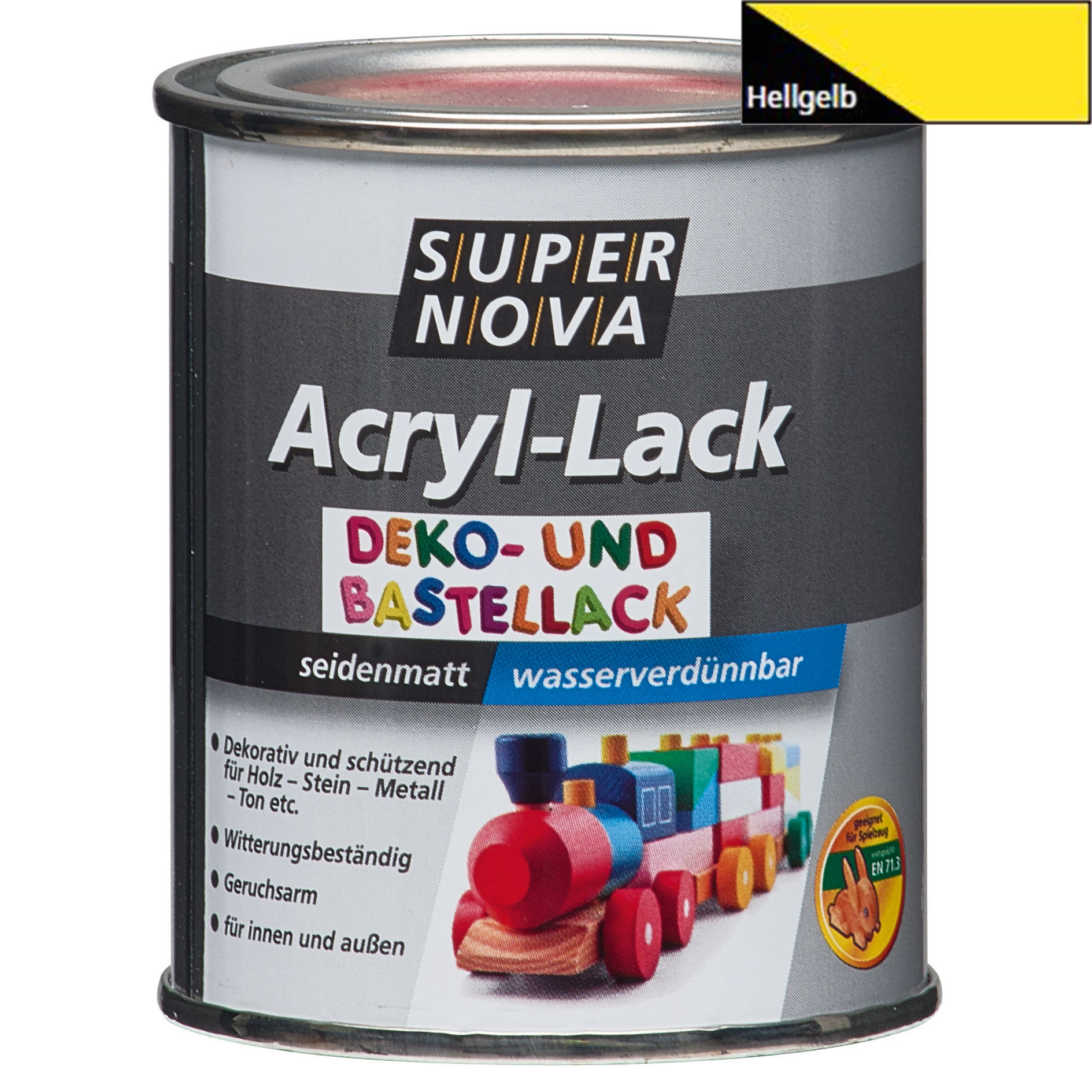 Acryl-Bastellack - hellgelb - 125 ml