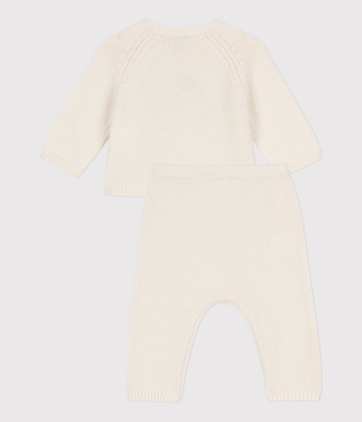 Ensemble en tricot laine et coton bébé
