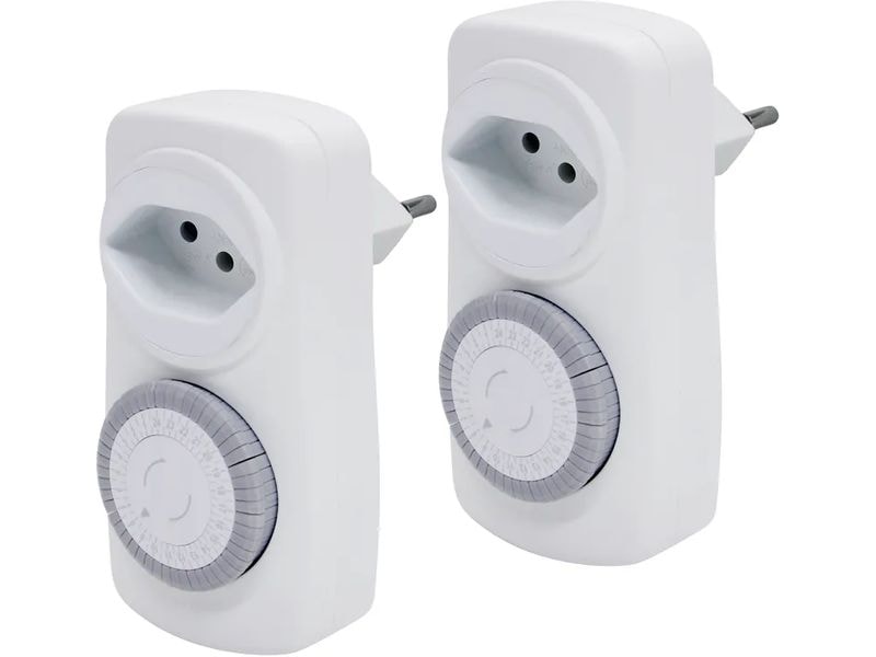 STEFFEN Zeitschaltuhr 24 h mechanisch, 2er-Set Doppelpack