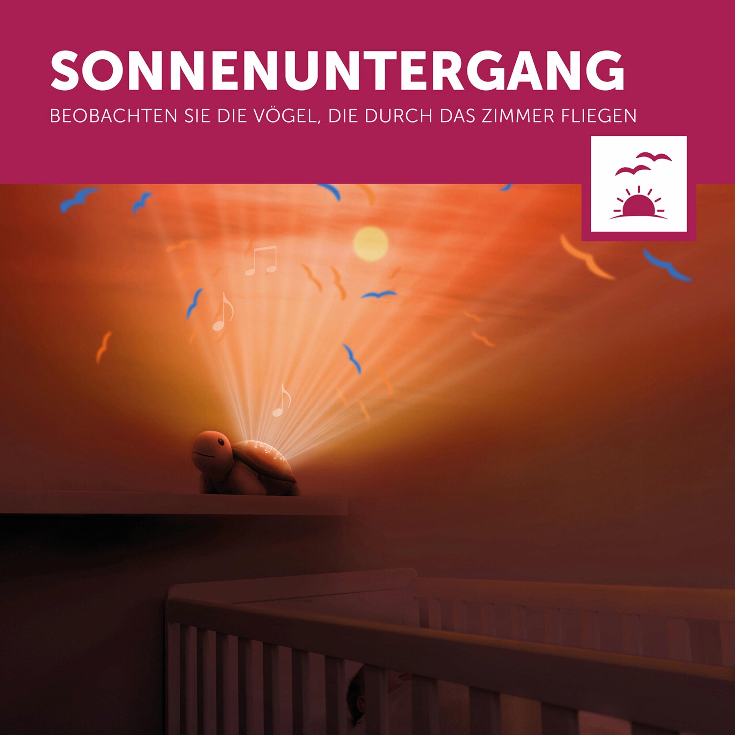 Zazu Nachtlicht Tim mit Sonnenuntergangsprojektor