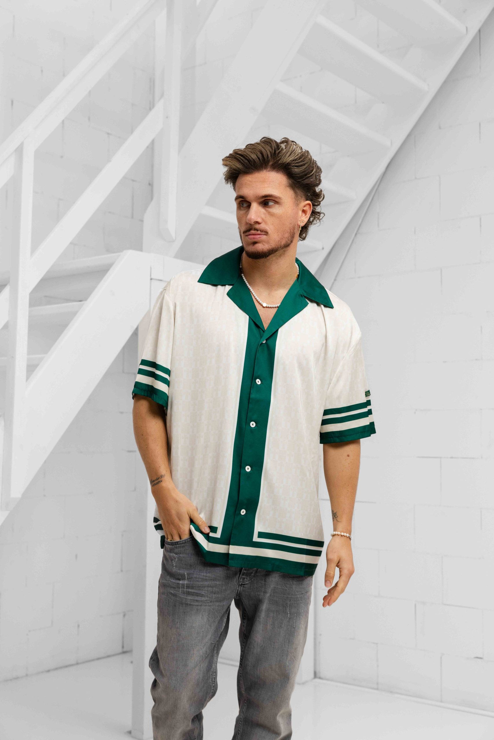 Fearless Blood Egg Shell T-Shirt Heren Beige/Wit