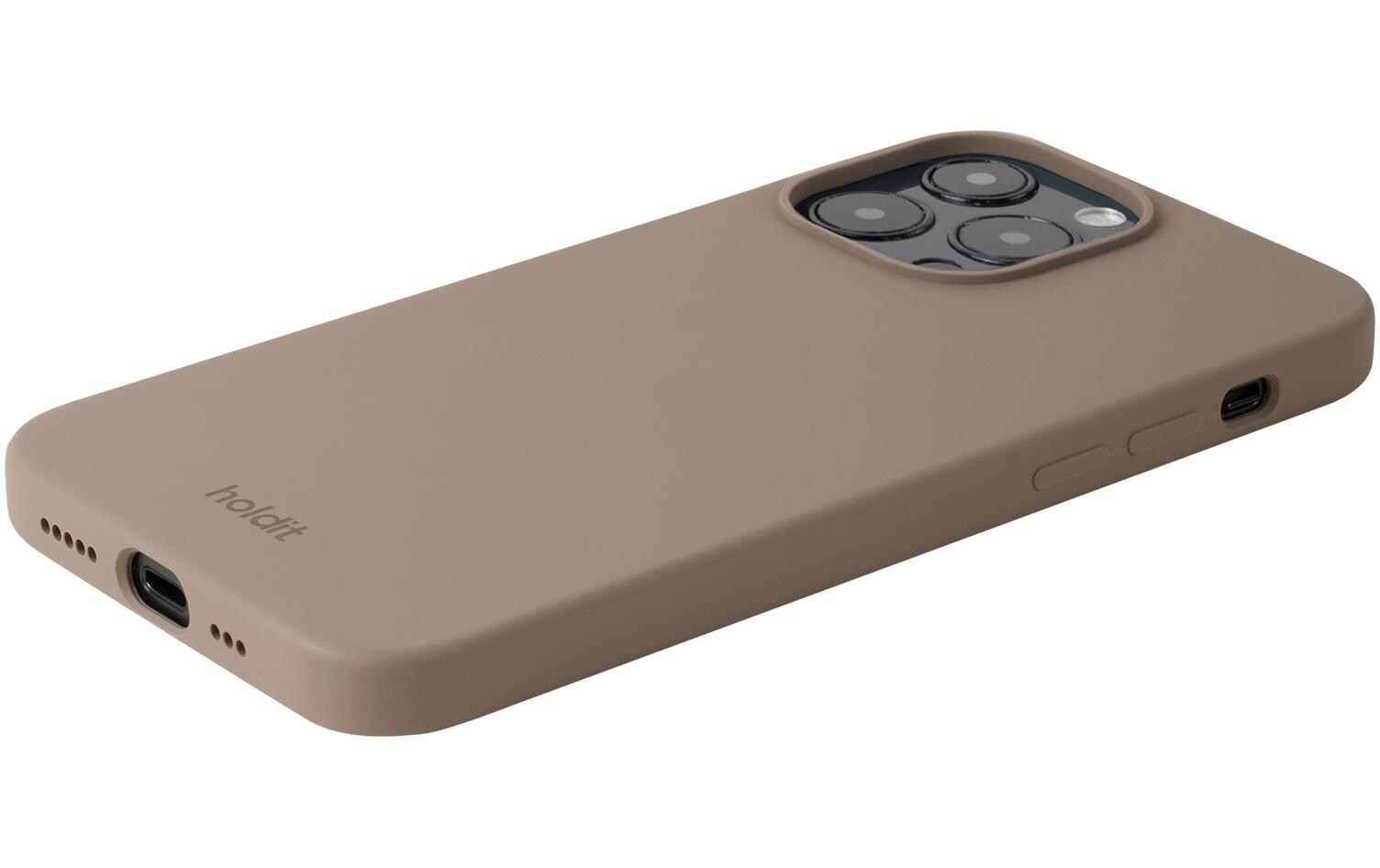 Back Cover Silicone iPhone 14 Pro Max Mocha BrownModerne Handyhülle aus ultradünnem und griffigem Silikon für das Apple iPhone 14 Pro Max