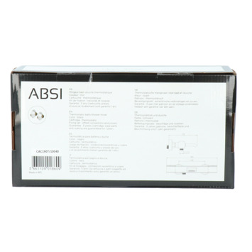 Absolut thermostatische badkraan Absi Zwart