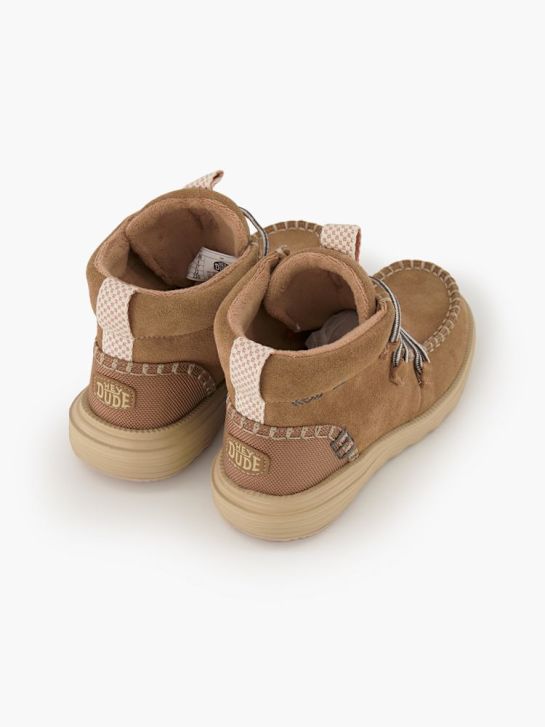 HEYDUDE Schnür-Stiefelette beige