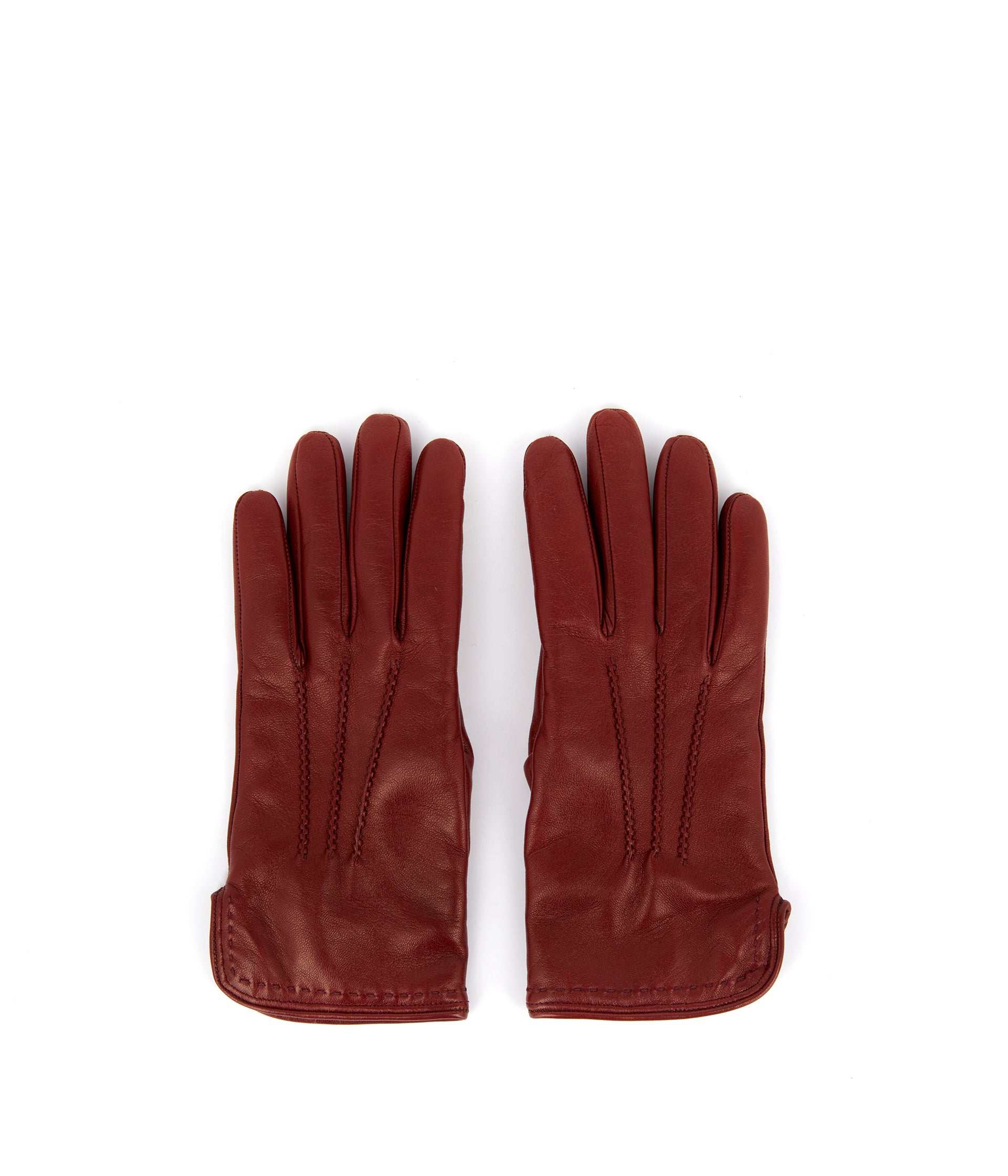 Gants en cuir rouges Robin