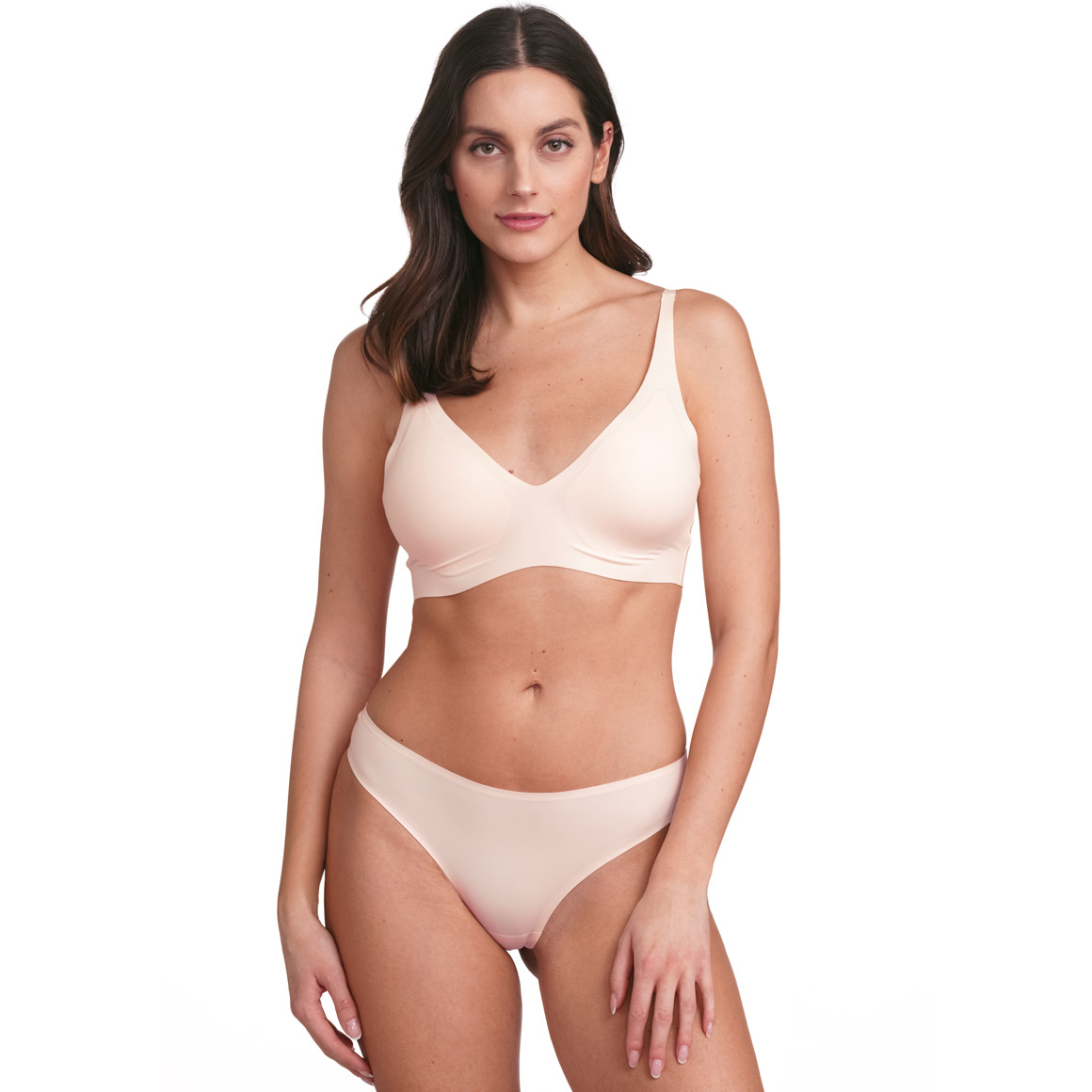 Gina Benotti Damen Seamless-String unifarben hellrosa
